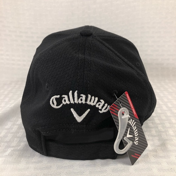 NWT Black Callaway Golf Hat Adjustable Performance - Picture 3 of 7